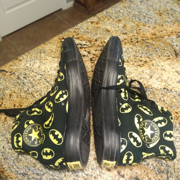 Rare Converse Chuck All Star Batman Gotham City Black Shoes Sz 11M/13W 140151F - Picture 6 of 13